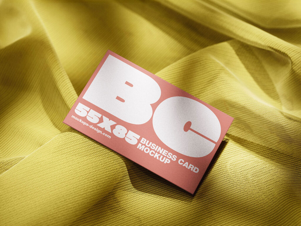 Customizable Business Card Mockup