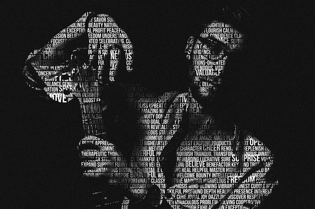 Cut Out Text Overlay Effect
