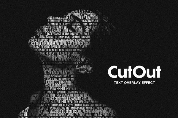 Cut Out Text Overlay Effect