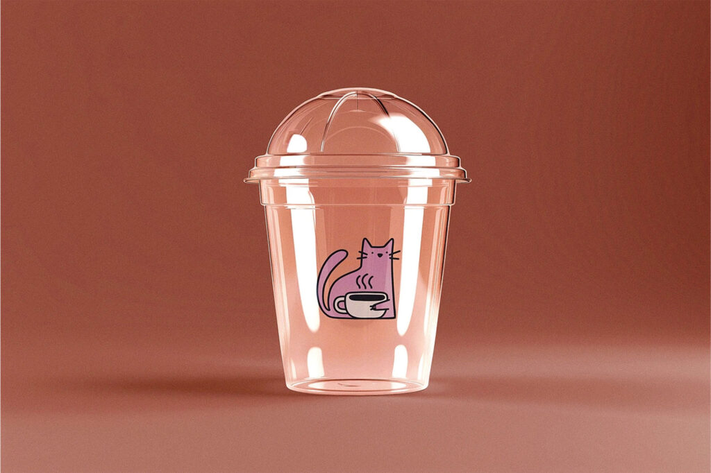 Cute Cold Drink Cup Mockup