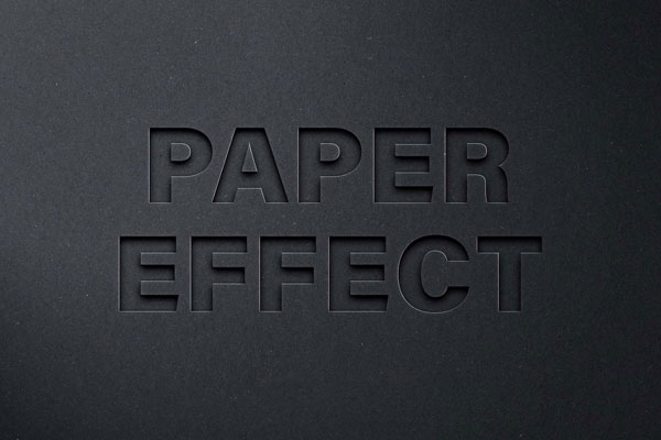Cutout Paper Text Effect