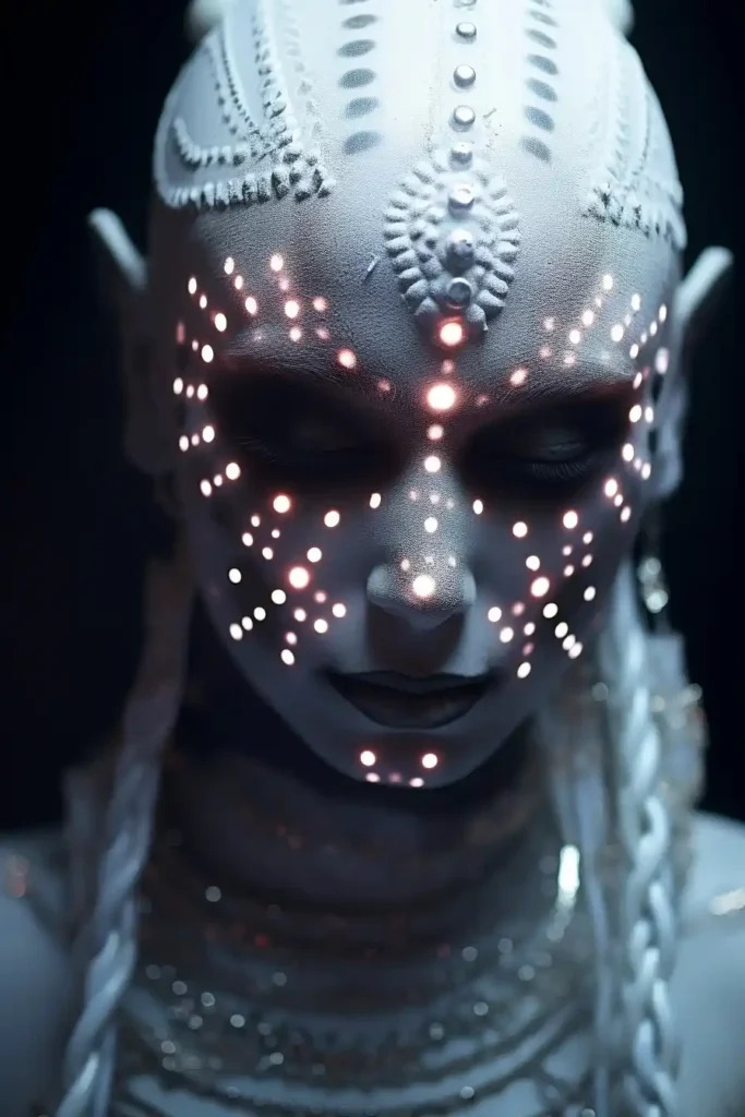 Cybergoth Rangoli Fashion Photography