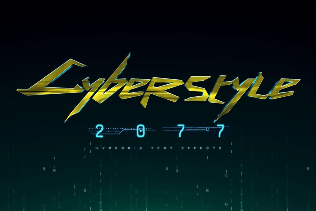 Cyberpunk 2077 Text Effect