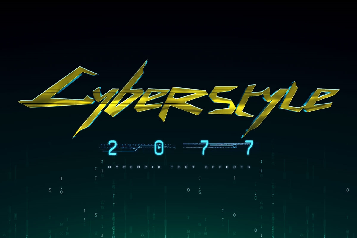 Cyberpunk 2077 Text Effect FREE PSD