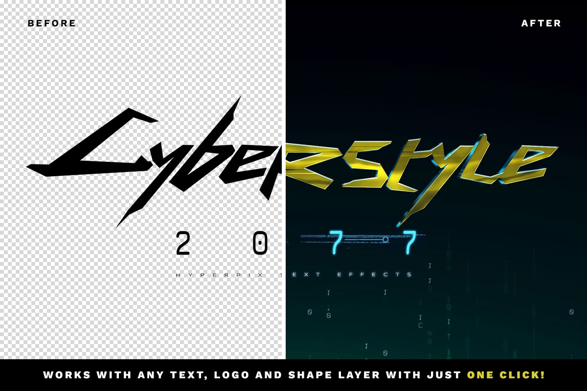 Cyberpunk 2077 Text Effect FREE PSD