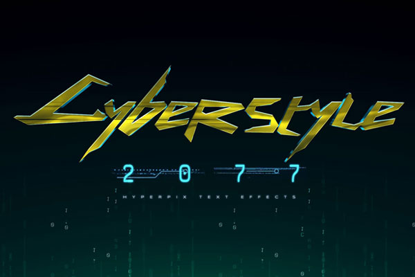 Cyberpunk 2077 Text Effect