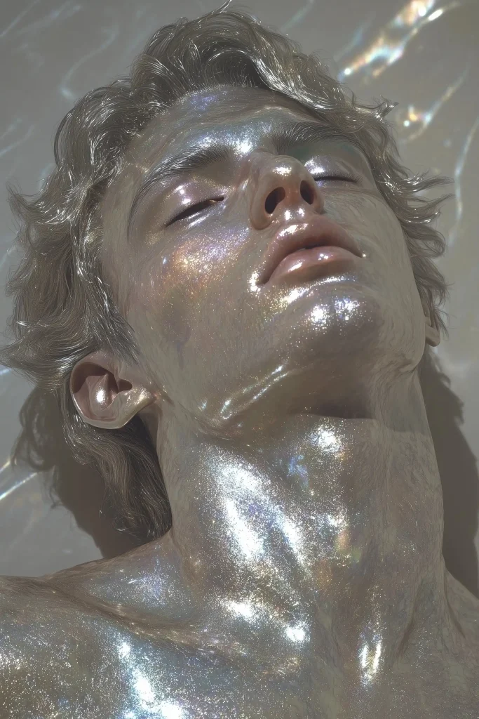 Cyberpunk Rainbow Portrait