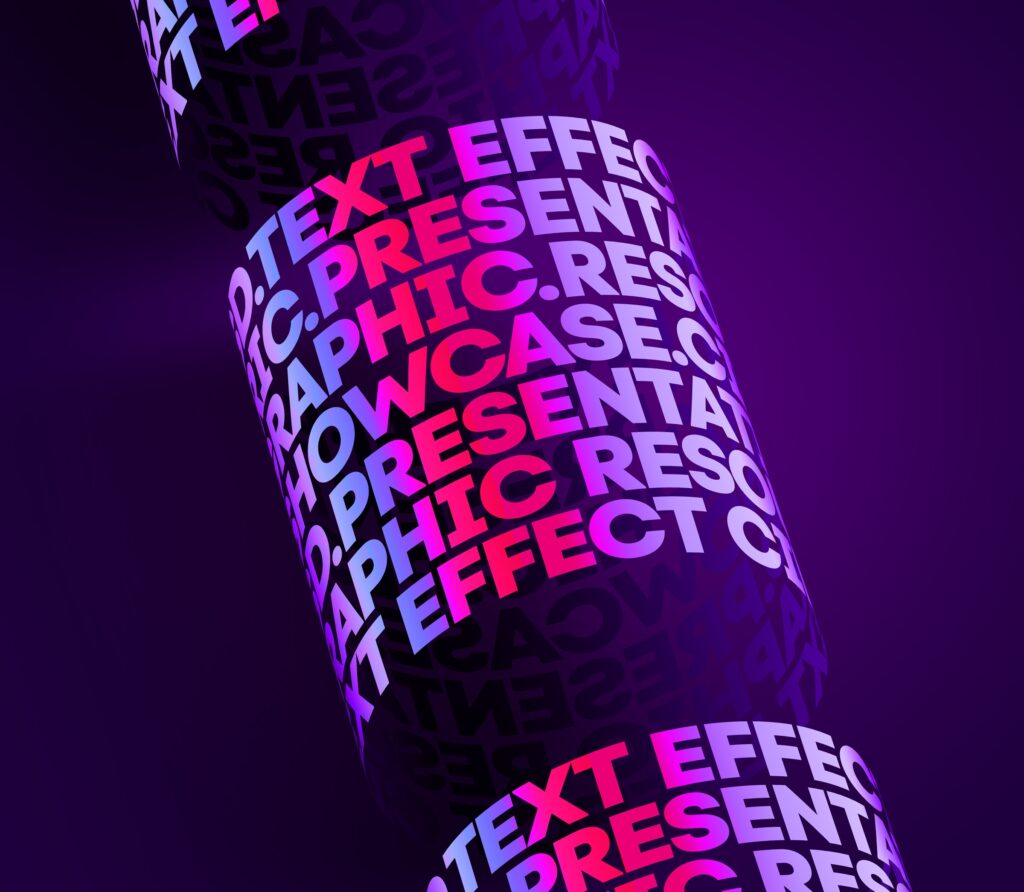 Cylindric Text Effect