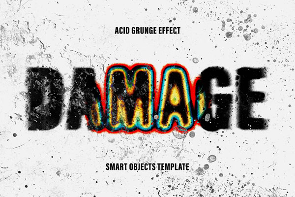 Damage Distortion Text Effect