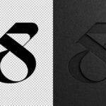 Dark Cutout Paper Mockup