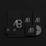 Dark Foil Branding Identity Mockup