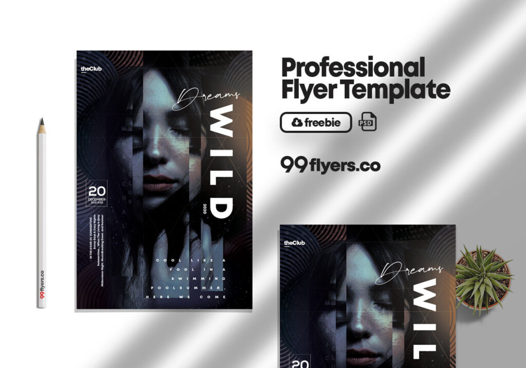 Dark Night Club Event Flyer Template