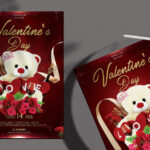 Dark Red Valentine’s Day Flyer Template