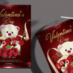 Dark Red Valentine’s Day Flyer Template