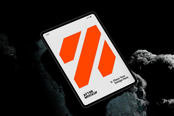 Dark Rock iPad Mockup