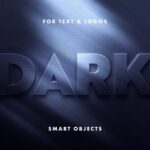 3D Dark Text Effect