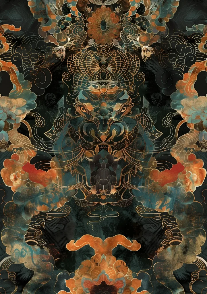 Dark Tibetan Artistry ai prompt preview