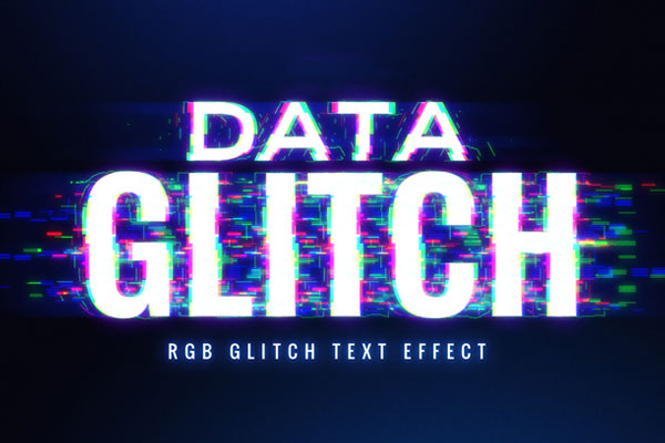Data Glitch Text Effect