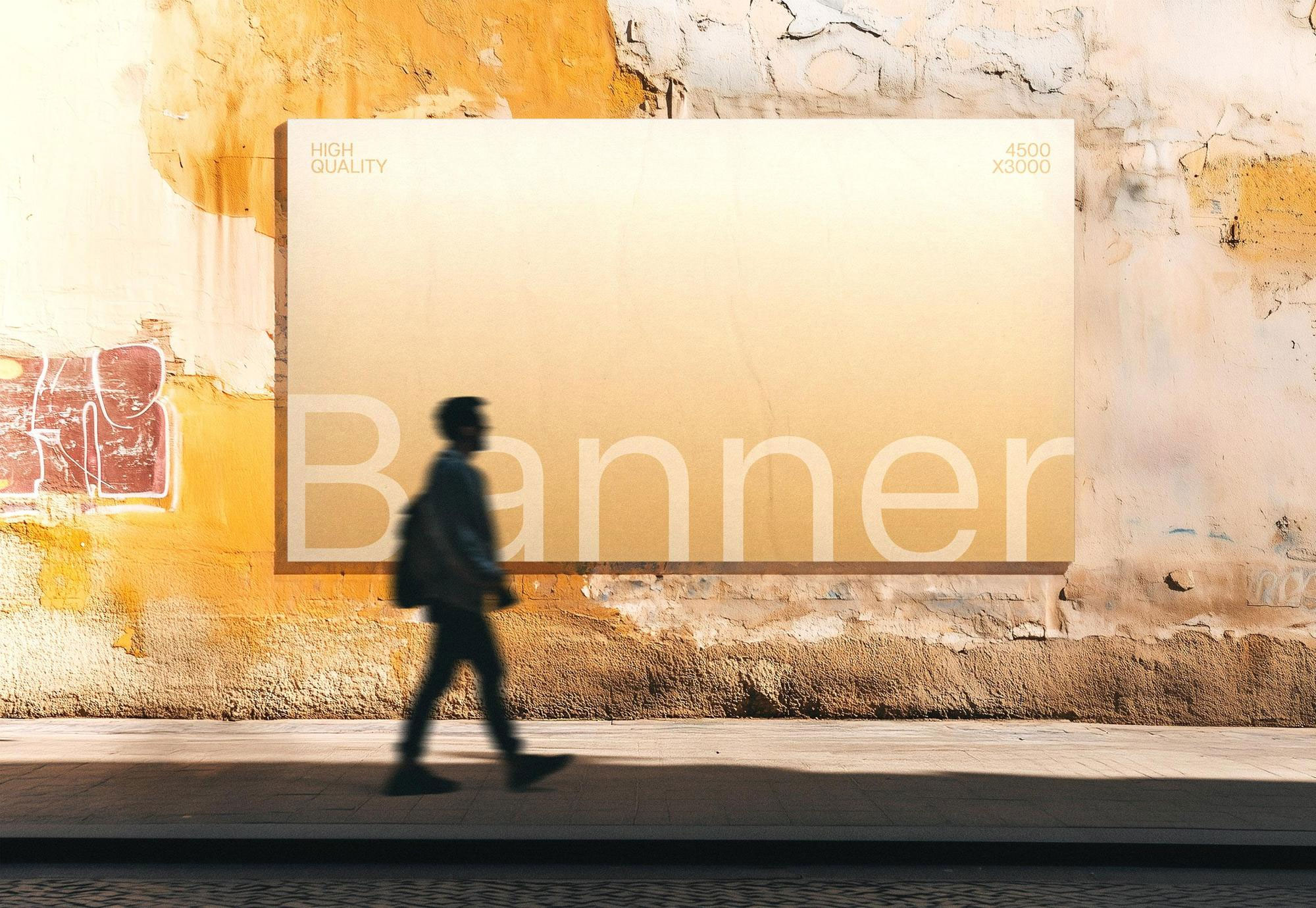 Free Daylight Outdoor Banner Mockup PSD Template