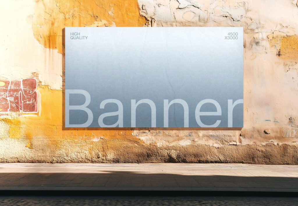 Daylight Outdoor Banner Mockup