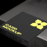 Debossed Paper Card Mockup