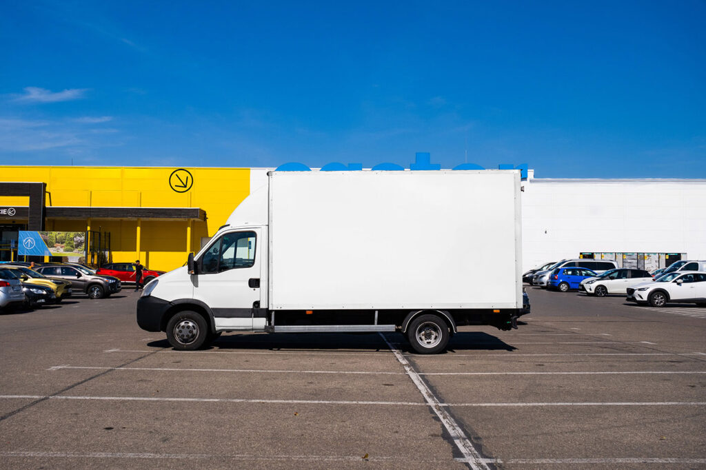 Delivery Car Mockup