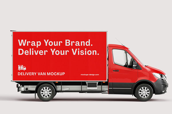 Delivery Van Mockup
