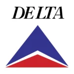 Delta Air Lines 1987 Years Vertical Logo