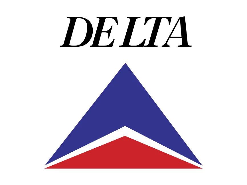 Delta Air Lines 1987 Years Vertical Logo