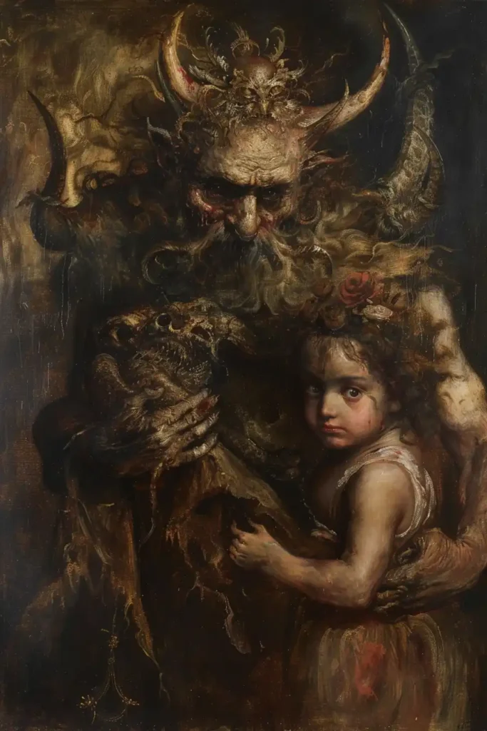 Demonic Plague Deity Portrait