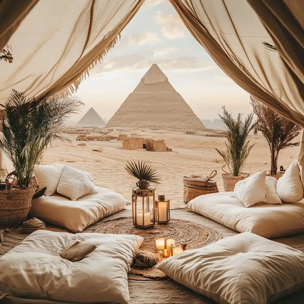 Desert Tent Viewpoint Illustration