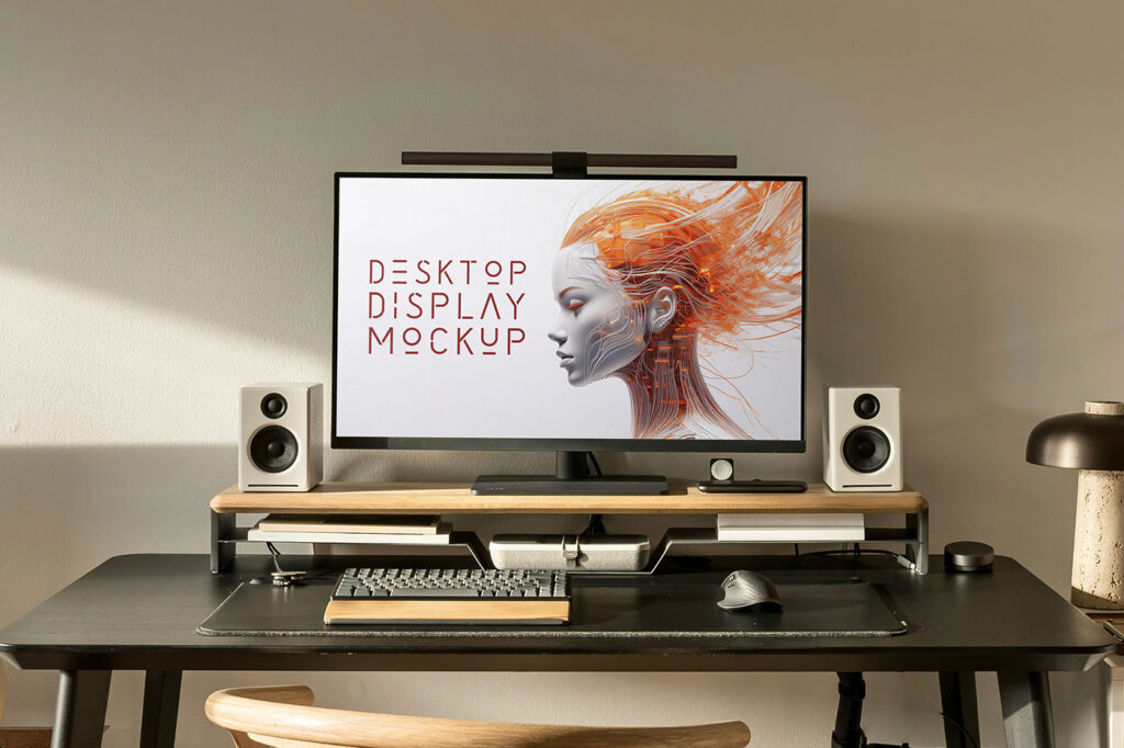 Desktop Monitor Mockup