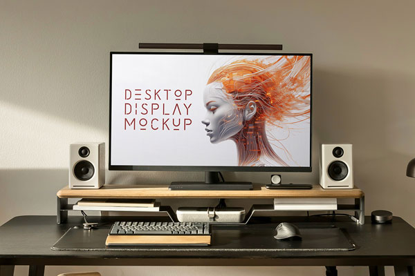 Desktop Monitor Mockup