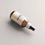 Different Sights of Amber Glass Spray Bottle Mockups