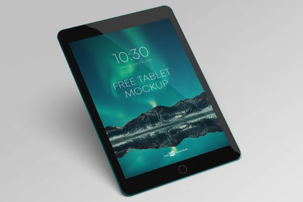 Different Views of Two Photorealistic Tablet Mockups