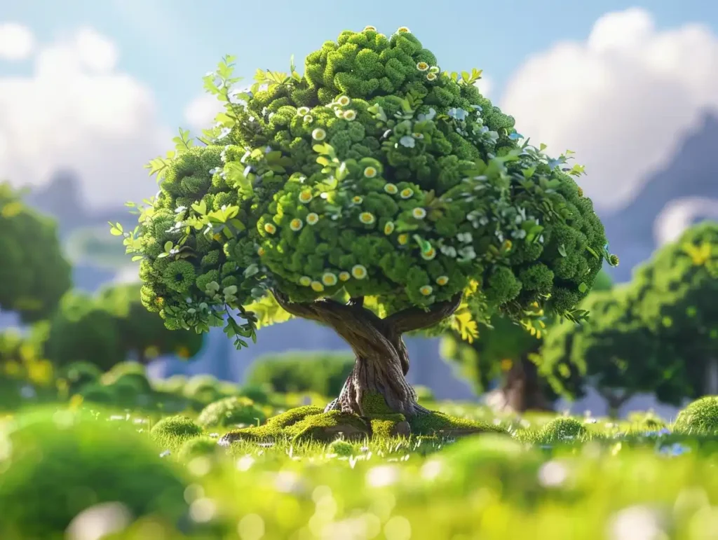Disney 3D Cartoon Tree