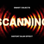 Distort Blur Text Effect / Logo Mockup