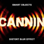 Distort Blur Text Effect / Logo Mockup