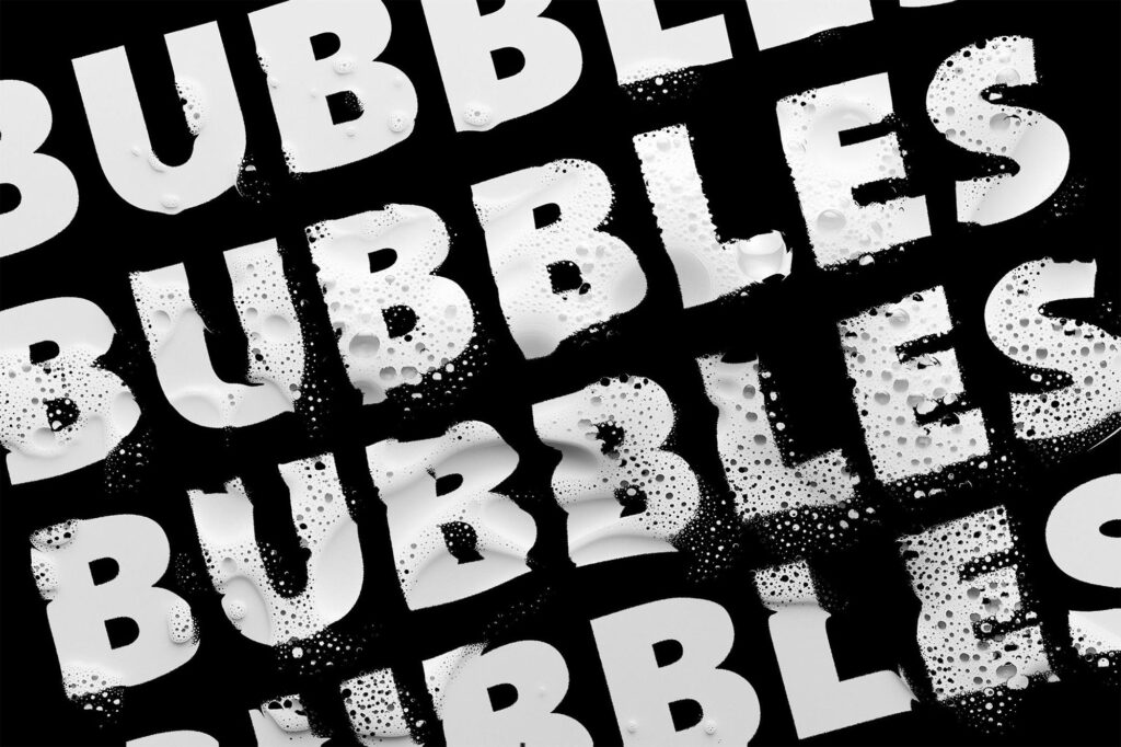 Distort Bubble Text Effect