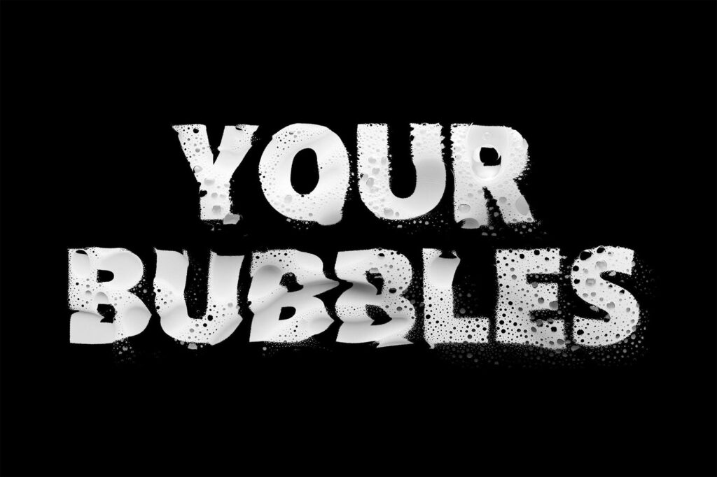 Distort Bubble Text Effect