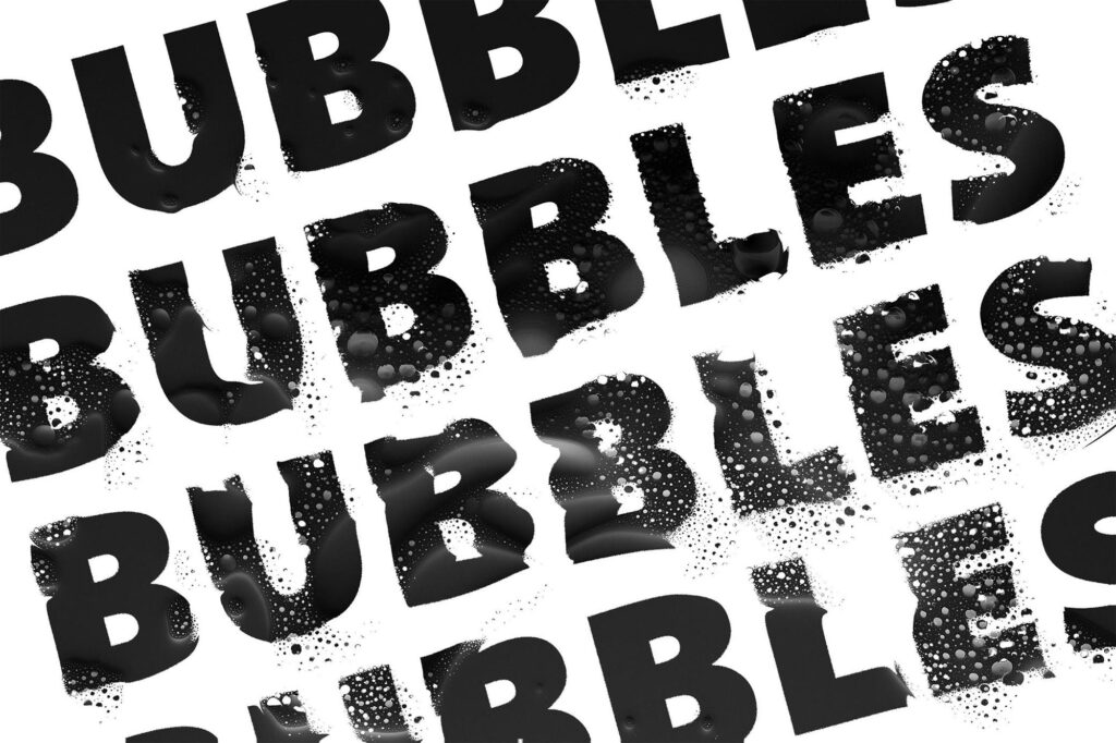 Distort Bubble Text Effect
