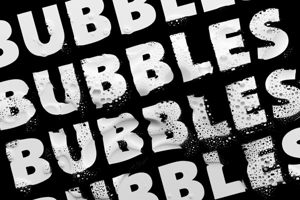 Distort Bubble Text Effect