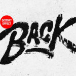 Distort Print Text Logo Effect
