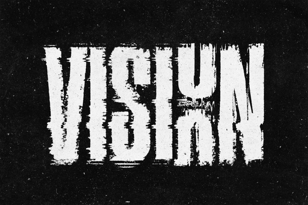 Distort Print Text Logo Effect