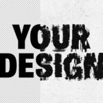 Distort Print Text Logo Effect