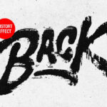 Distort Print Text Logo Effect