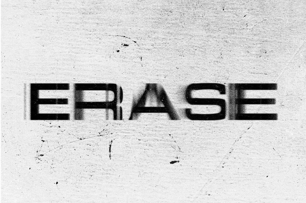 Free Distort Text Effect PSD Template