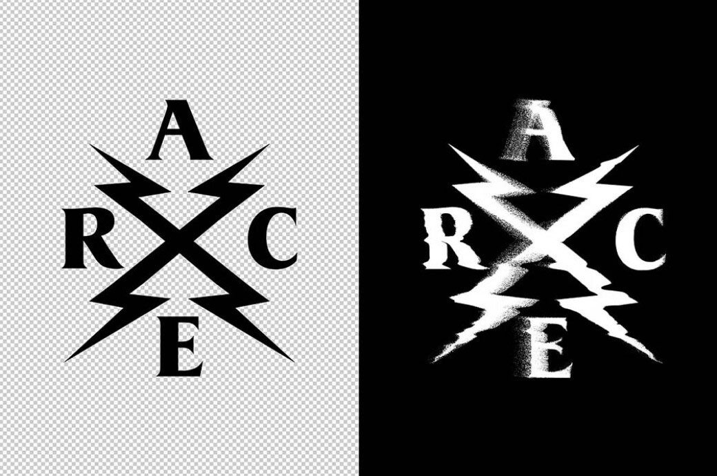 Free Distortion Text and Graphic Effect PSD Template