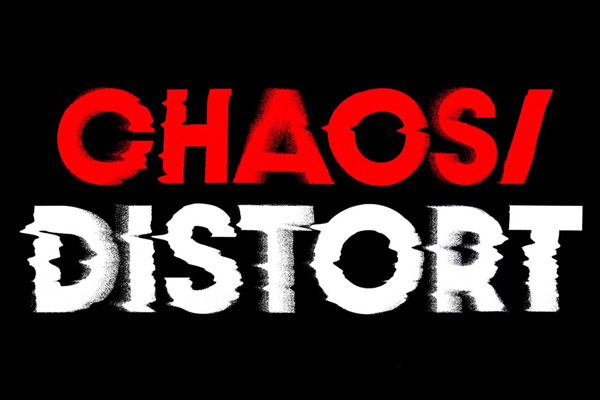 Distortion Text and Graphic Effect