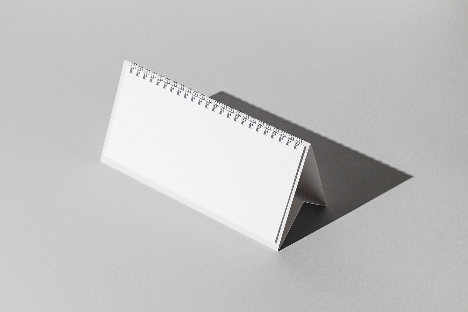 DL Desk Calendar Mockup Put at the 34 Angle View FREE PSD